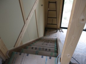 茨城県坂東市アンデルセン：階段工事